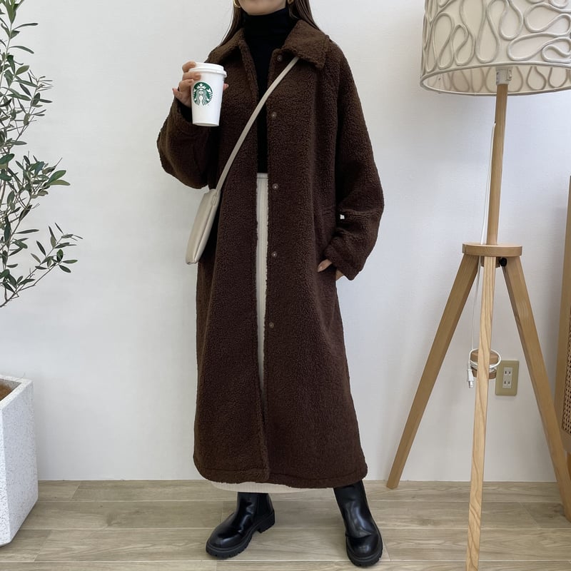 fdom longer boa coat ボアコート ロングコート fdom longer boa coat ボアコート ロングコート fdom longer boa