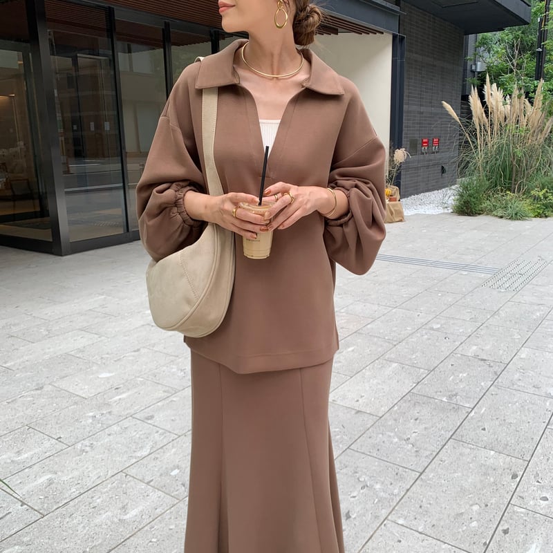 とろとろスキッパーボリュームスリーブTOPS | BLATE