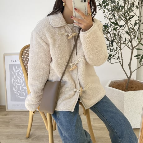 ダッフルボアショートコート