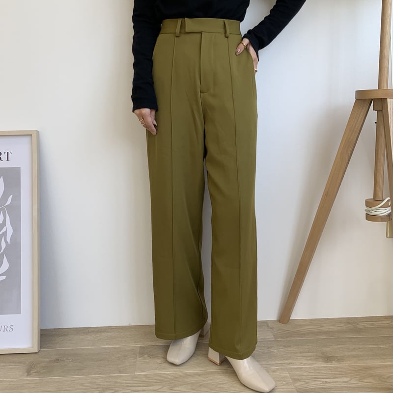 FENDI　ジャガード　ワイドパンツ　2019年 センタープレス　ブルーグレー センタープレスストレートワイドパンツ | BLATE