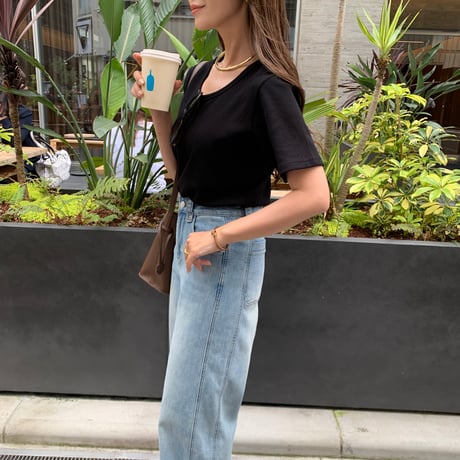 やわらかワッフルストレッチ2wayTee