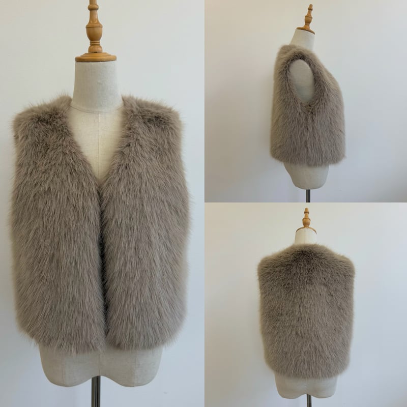 BLATE・10/20入荷商品・エコファーショートベスト エコファーショートベスト | BLATE