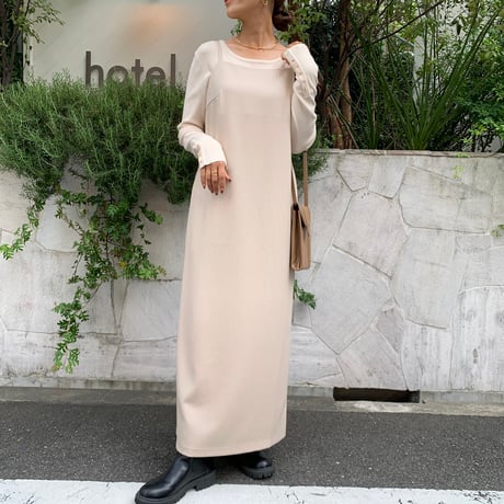 上質ニュアンスキャミソールワンピース