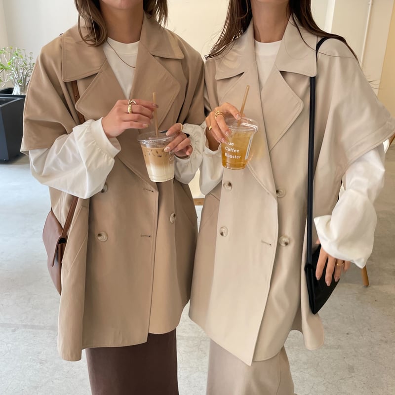 2wayポンチョトレンチ | BLATE