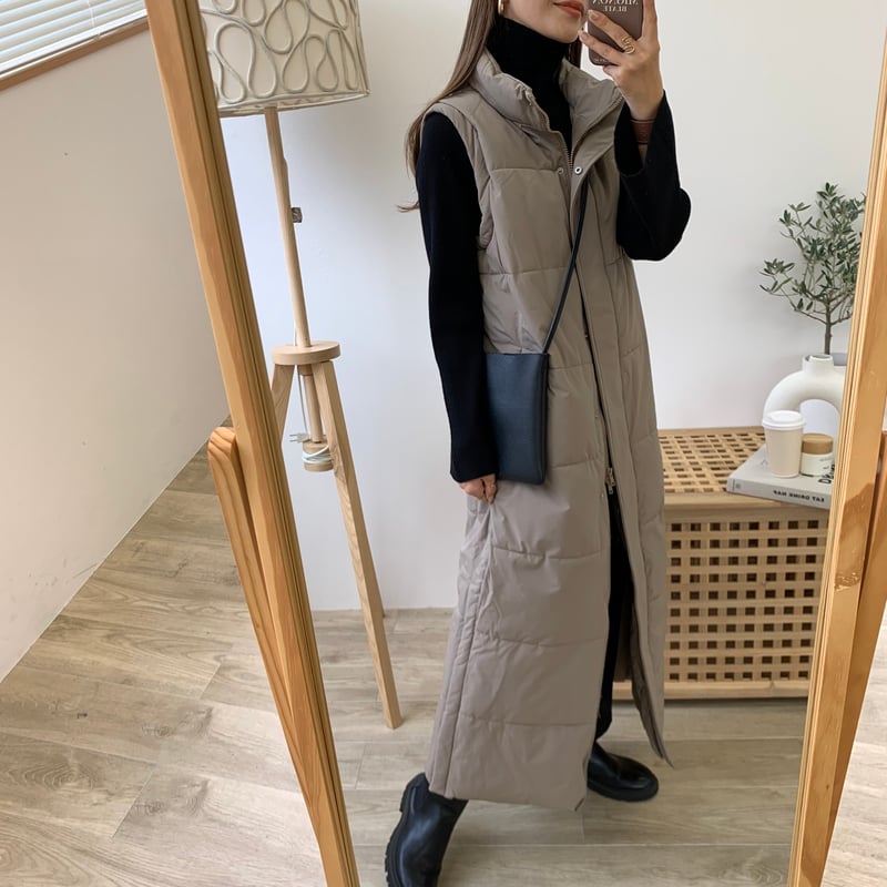アダバット 中綿ロングベスト 美品 中綿ロングベスト | BLATE