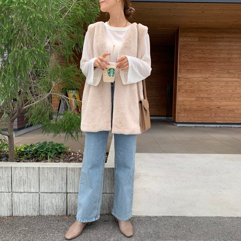 美脚・ウエストゴムストレッチストレートデニム 美脚・ウエストゴムストレッチストレートデニム | BLATE