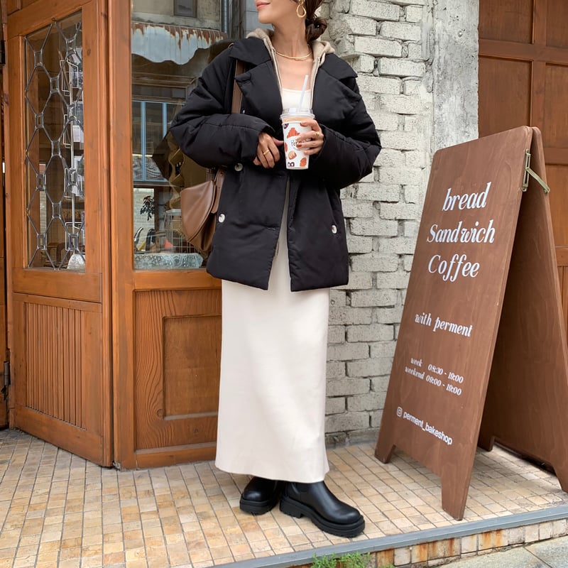 スタンドカラー・テーラード中綿ジャケット | BLATE スタンドカラー・テーラード中綿ジャケット | BLATE