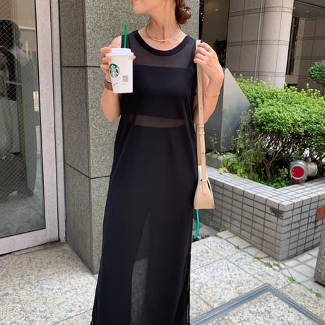 2WAYシアーメッシュワンピース