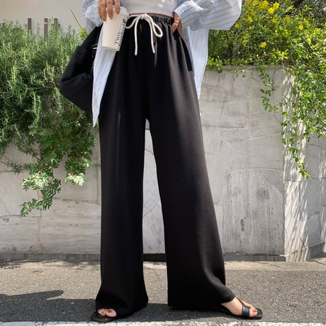 とろとろリラックスワイドパンツ