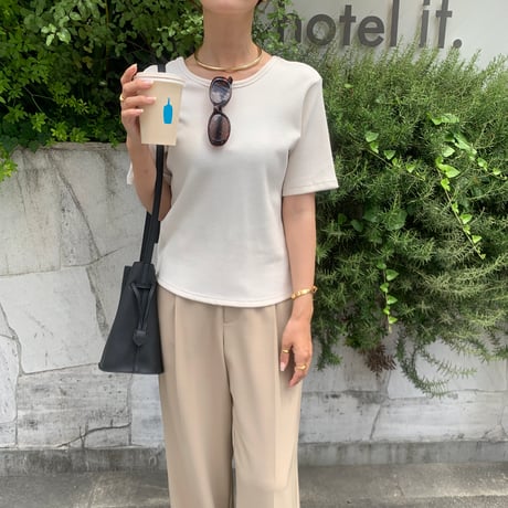 やわらかワッフルストレッチ2wayTee