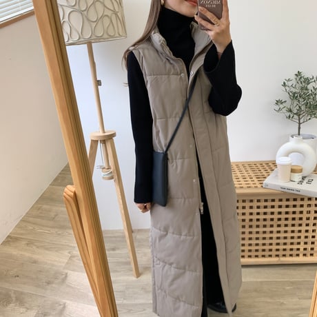 中綿ロングベスト