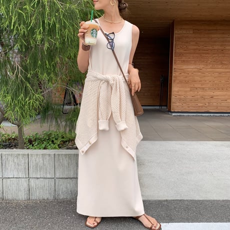 2way美ラインニットワンピース