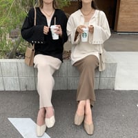 2wayボタンスリーブラフトップス