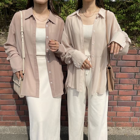 シアーシフォンシャツ