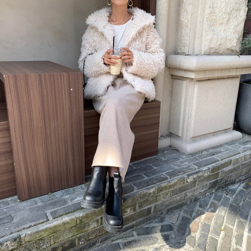 プードルエコファースタンドジャケット | BLATE