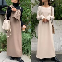 上質ニュアンスキャミソールワンピース