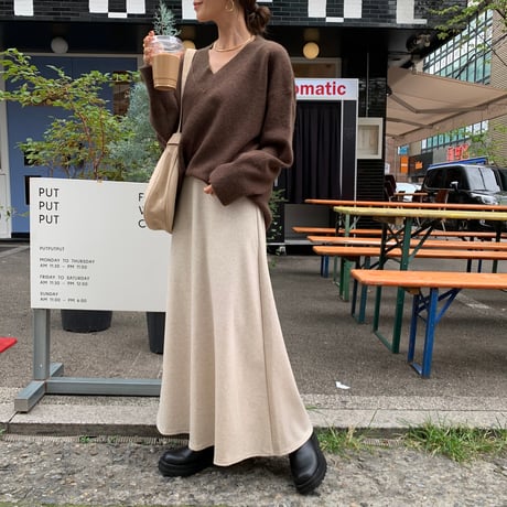 着心地抜群・リラックスソフトフレアスカート