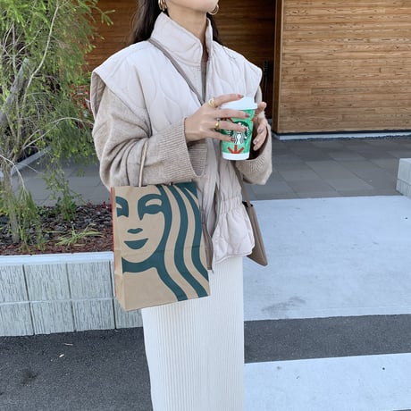 ニュアンス中綿ショートベスト