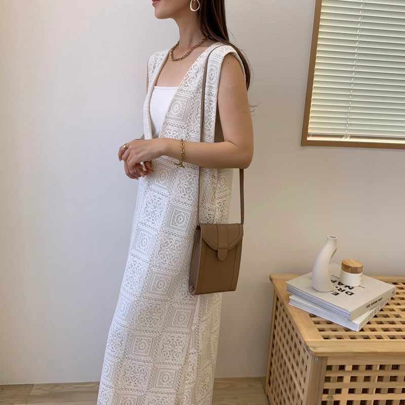 レースVネックロングワンピース | BLATE レースVネックロングワンピース | BLATE
