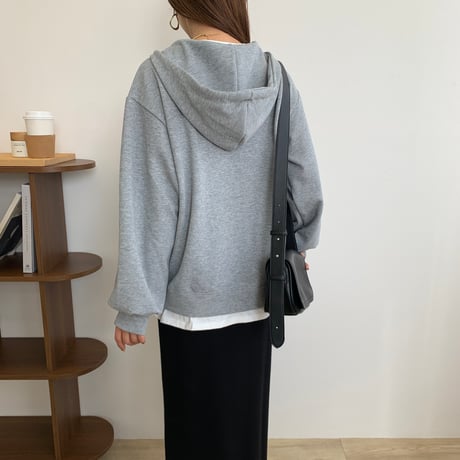 カットソードッキングフードレヤードトップス