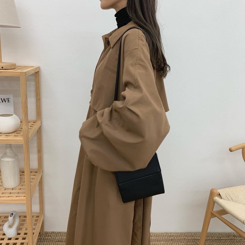 ステンカラーボリュームスリーブコート | BLATE