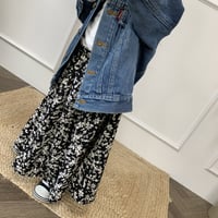 kidsフラワーフレアスカート