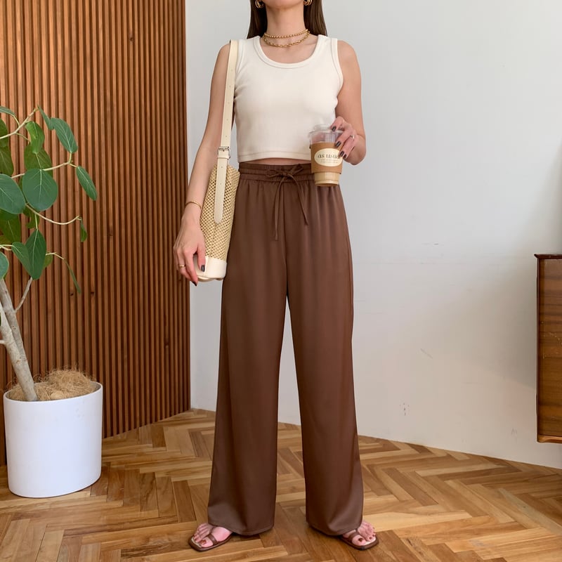 7/25入荷・上質美ラインとろみサテンパンツ | BLATE