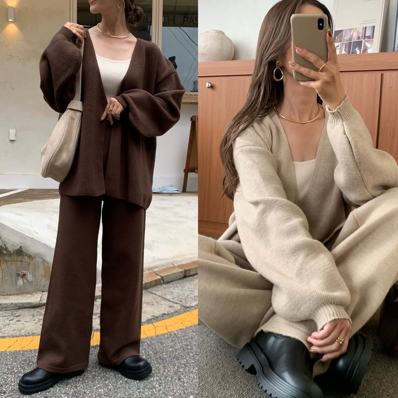 リラックスニットセットアップ | BLATE