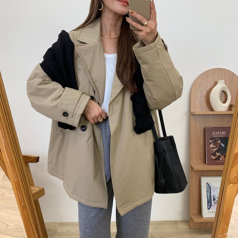 裏キルトトレンチミドルコート | BLATE