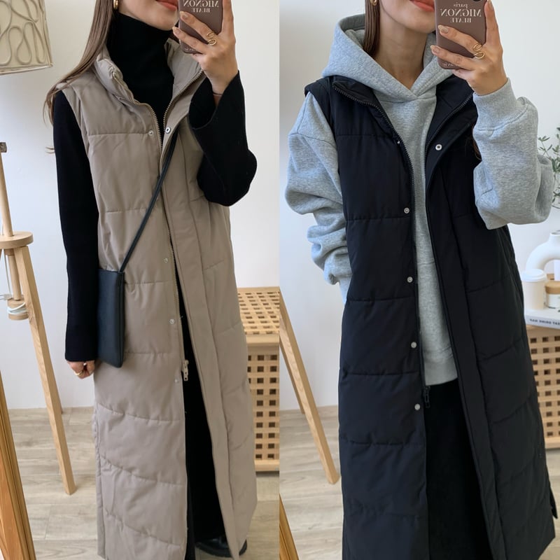 中綿ロングベスト | BLATE