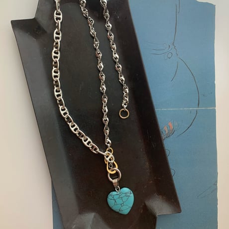 [002-036] heart 2way necklace