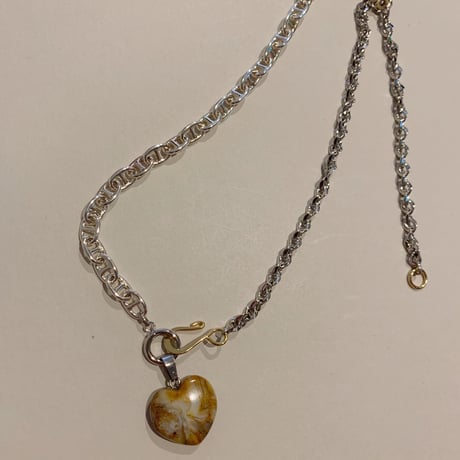 [002-036] heart 2way necklace