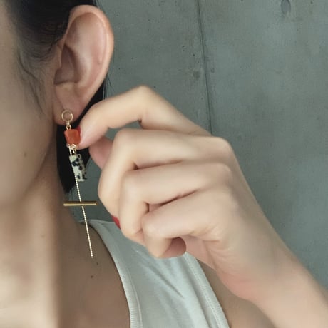 [ 000-037 ] pray  pierce/earring