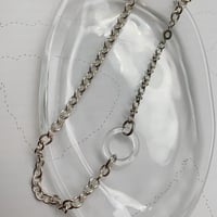 [ 002-002 ]  tiny -circle glass necklace