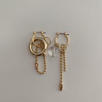 [ 000-014 ]  volume  pierce/earring : gold