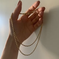 [ 002-026 ] oval chain2 way necklace