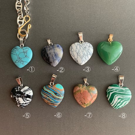 [002-036] heart 2way necklace