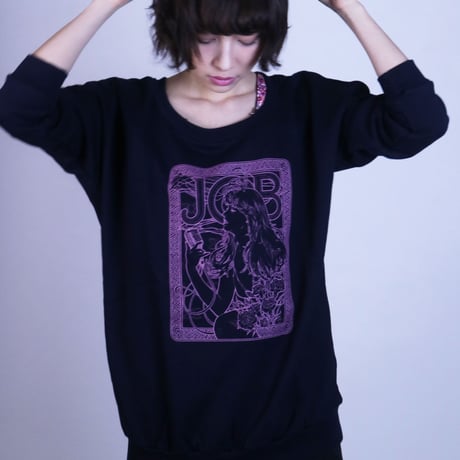 <SS12>JOB　4/7スリーブスウェット