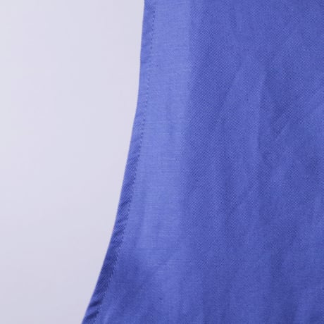 リネン混サロペットワンピース　【ブルー】