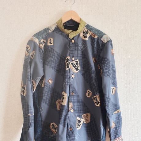 Shogi pattern x Kimono Casual Shirt (no.241)