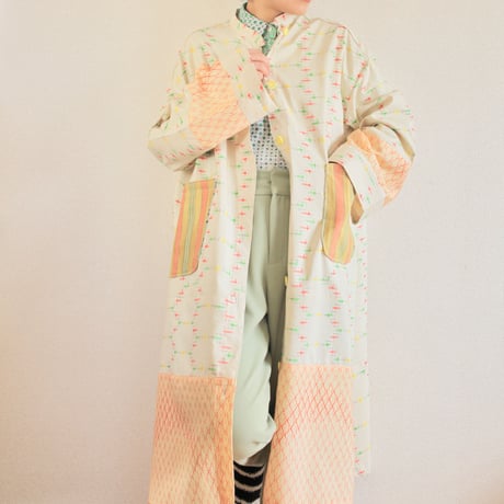 Spring color Cotton Kimono Long Coat (no.387)