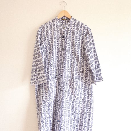 Summer Japanese Cotton Yukata Long Jacket / Dress (no.454)