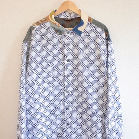 Men's BIG size Cotton Kimono shirt jacket (no.384)