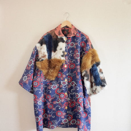 Oversized Kimono Fur Jacket (no.353)