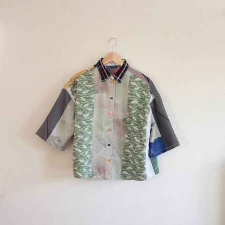 Kimono Patchwork Shirt① (no.341)