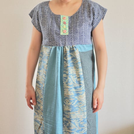 Yukata & Blue Kimono summer dress (no.173)