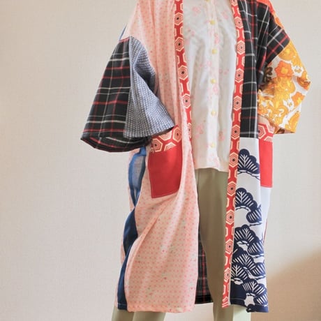 Kimono patchwork gown Jacket (no.326)