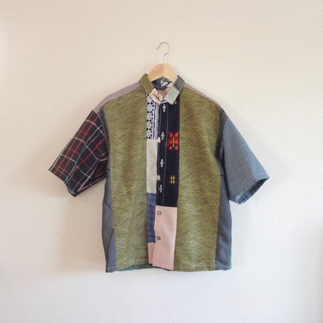 Men's Patchwork Kimono Shirt ② (no.344)