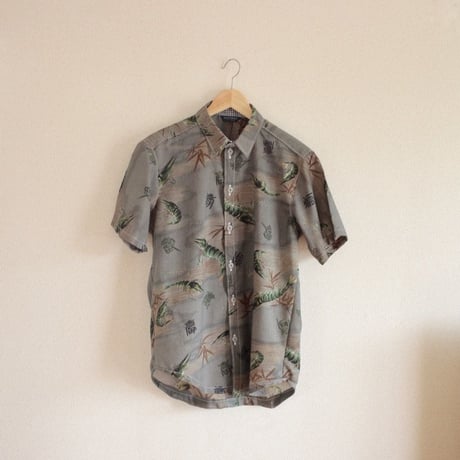 Men's prawn cotton kimono shirt (no.321)