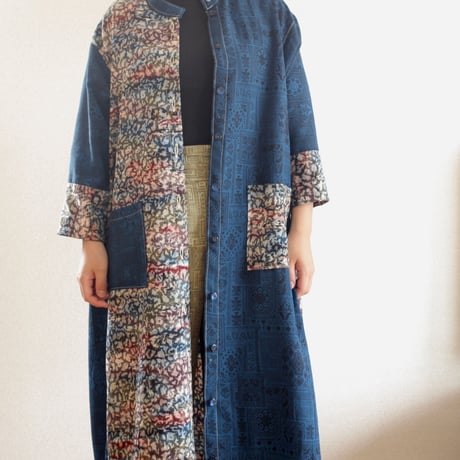 2 color Kimono Long jacket (no.218)